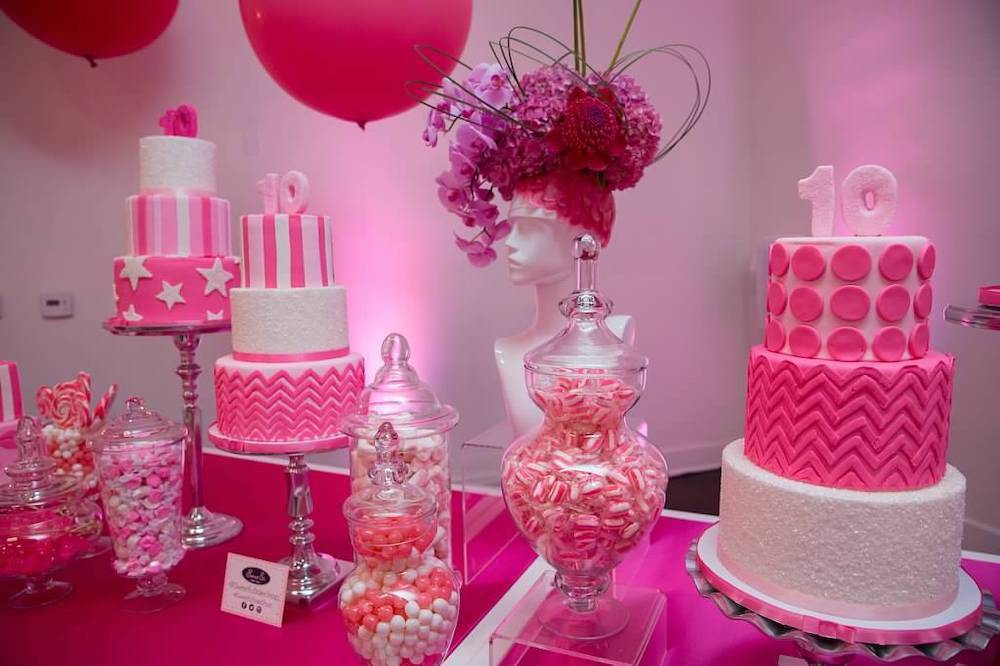 Pink Cake Bar - Sweet E's Bake Shop