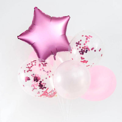 Pink Confetti Balloons - Sweet E's Bake Shop