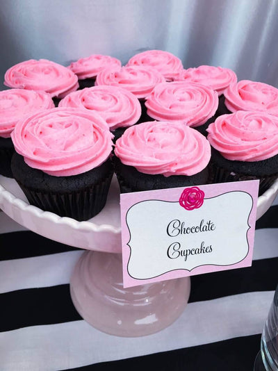 Pink Rosette Cupcakes2 - Sweet E's Bake Shop