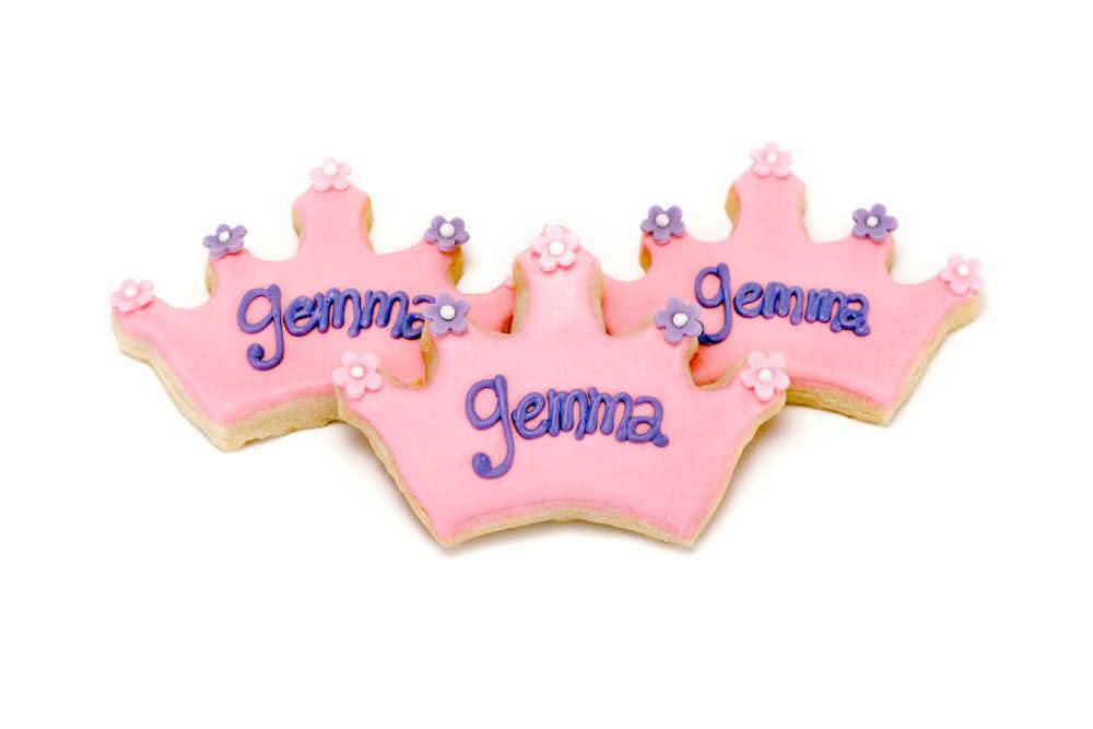 Princess Crown Cookies 2 - Sweet E's Bake Shop