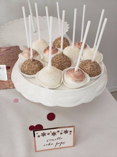 Rose Gold Cake Pops - Sweet E's Bake Shop