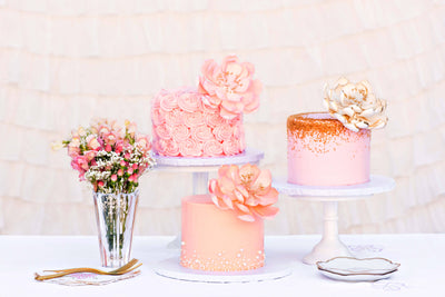 Rose Pearl Sugar Cake 2 - Sweet E's Bake Shop