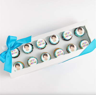 Birthday Boy Cupcakes Gift Box | Upload Your Artwork - Sweet E's Bake Shop