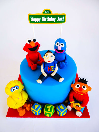Sesame Street Cake 1 - Sweet E's Bake Shop