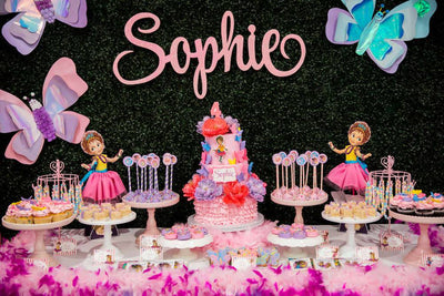 Sophie's Fancy Nancy Bday Table 2 - Sweet E's Bake Shop