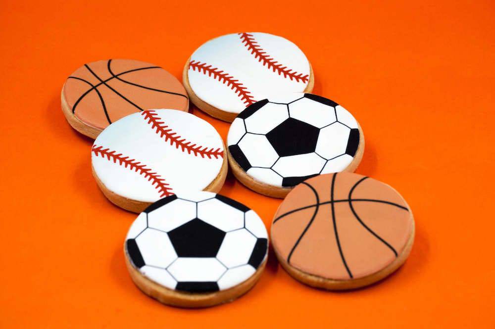 Sports Ball Image Cookies - Sweet E's Bake Shop