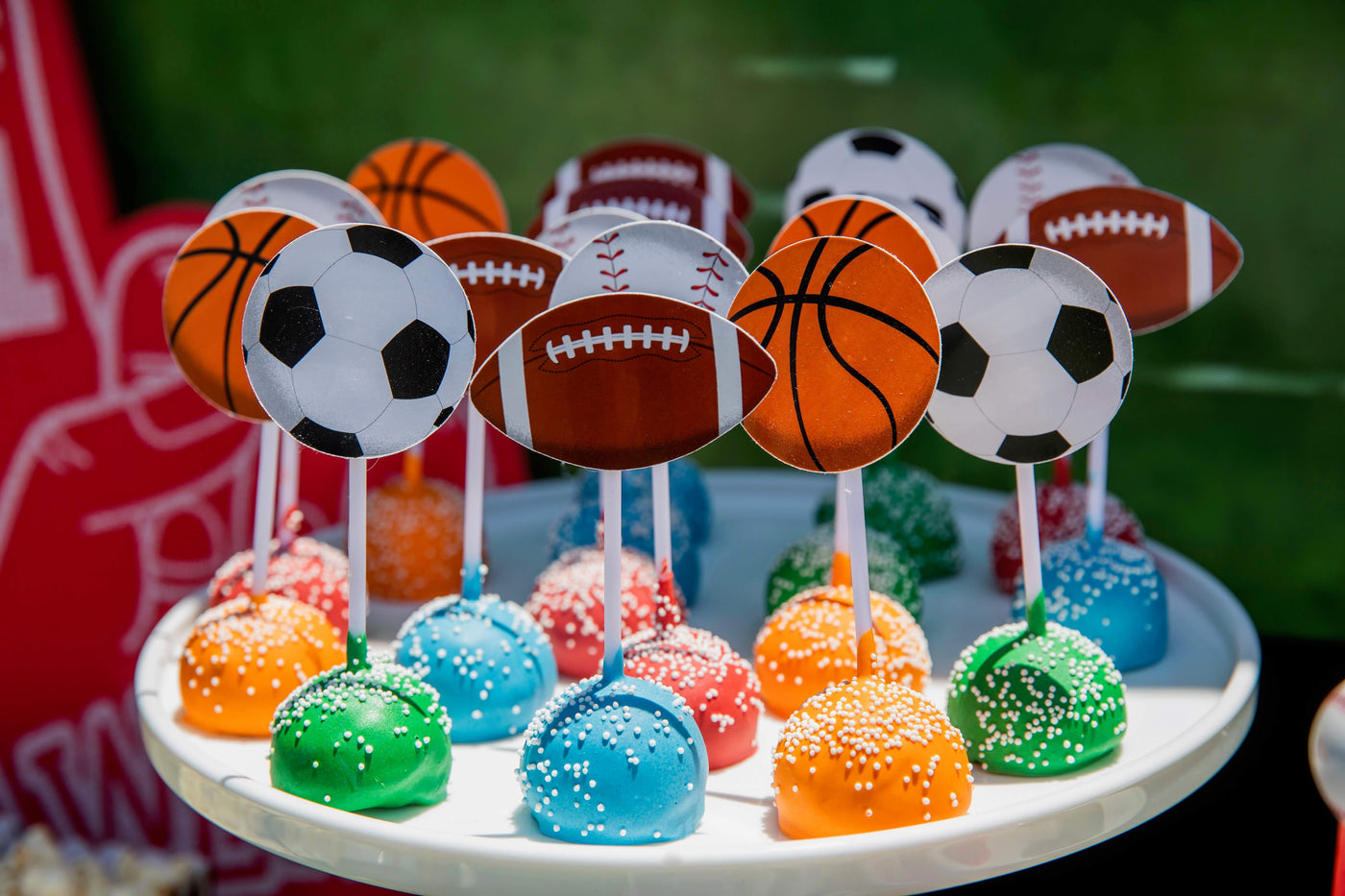 Sports Cake Pops - Sweet E's Bake Shop