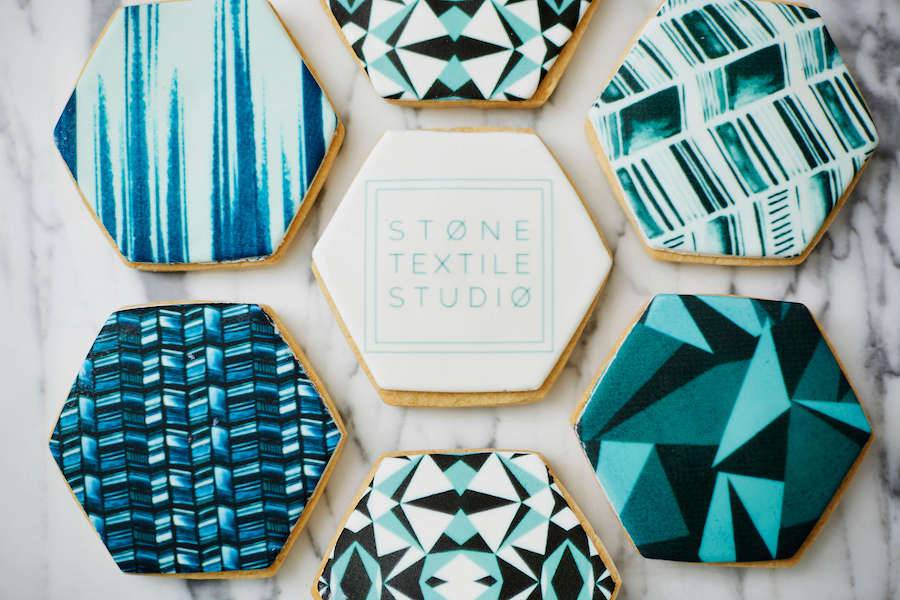 Stone Textile Print Cookies - Sweet E's Bake Shop
