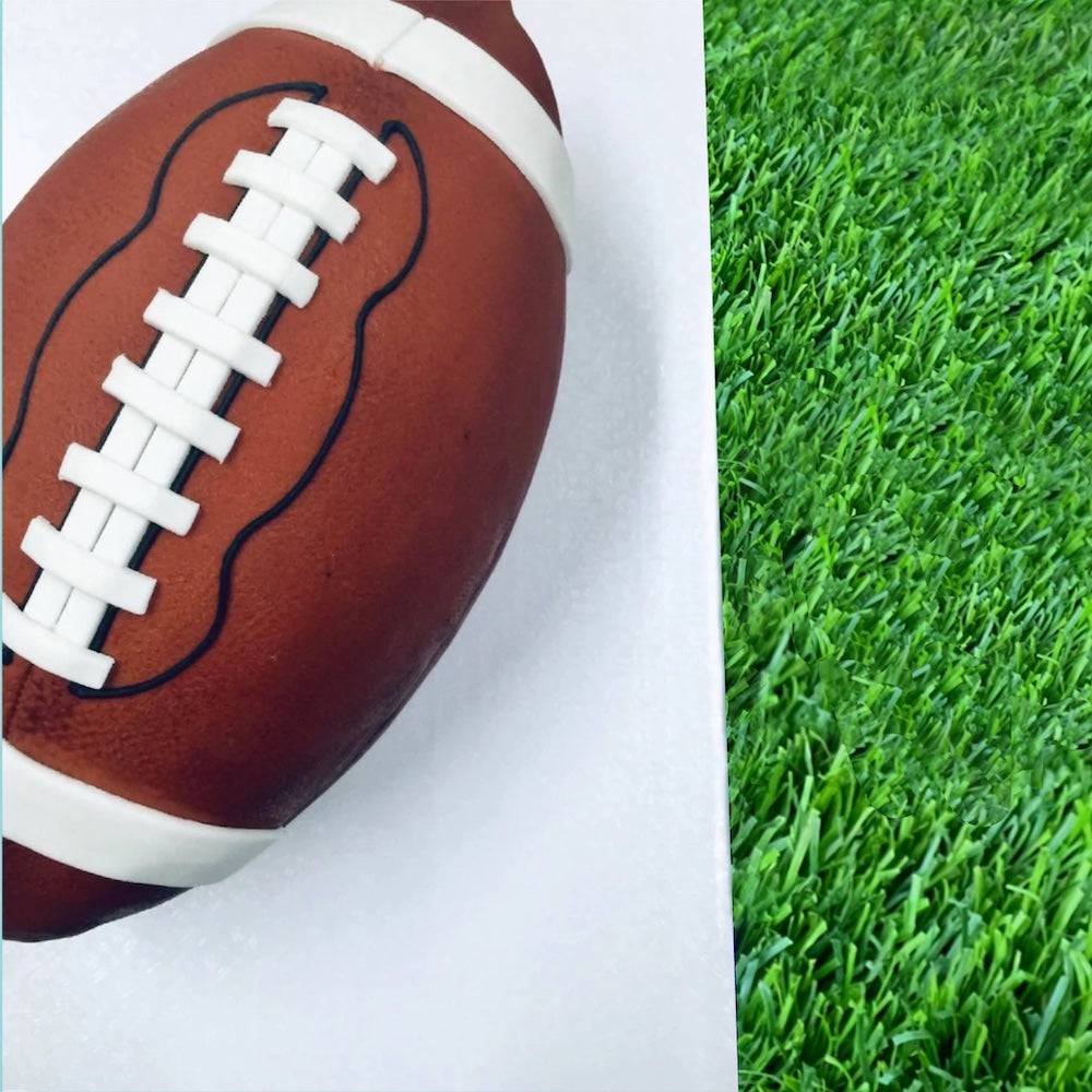 Super Bowl Football Shape Cake - Sweet E's Bake Shop
