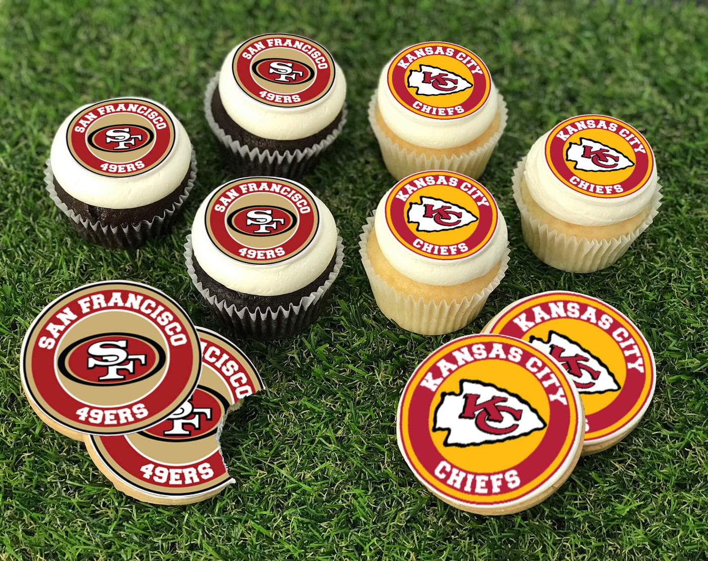 49ers Cupcake Toppers, Football Cupcake Toppers -  Sweden