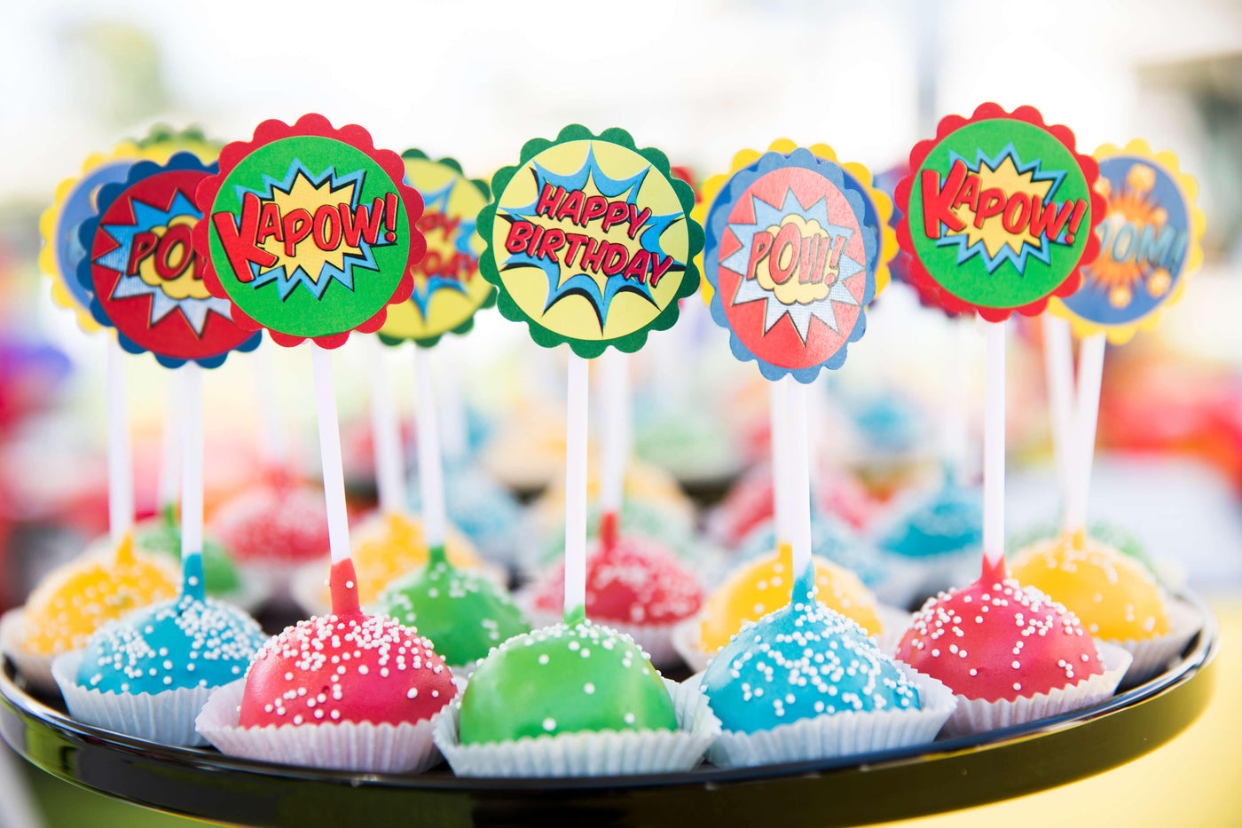 Superhero Cake Pops - Sweet E's Bake Shop