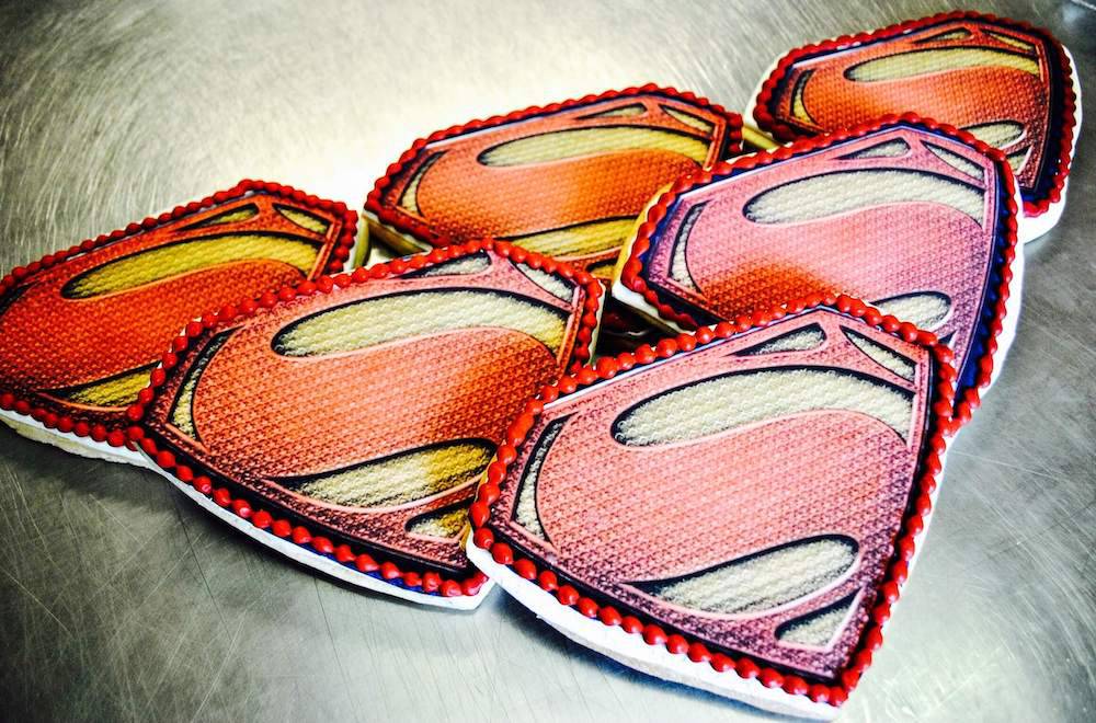 Superman Cookies - Sweet E's Bake Shop