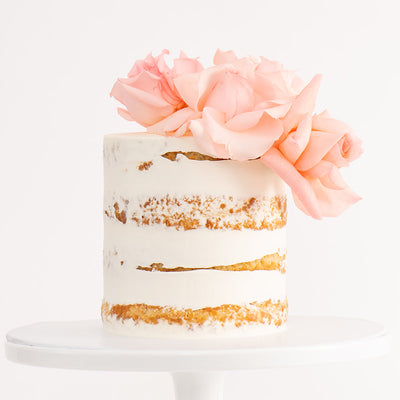 VEGAN Naked Floral Cake - Sweet E's Bake Shop