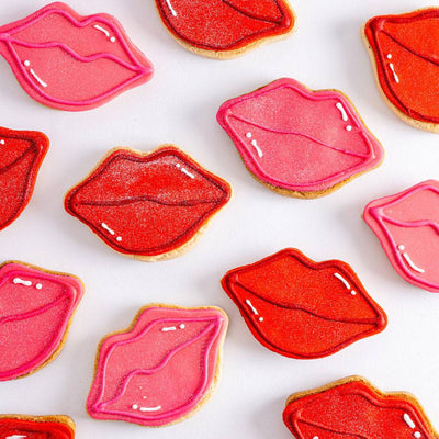 Glam Kiss Cookie Favors - Sweet E's Bake Shop