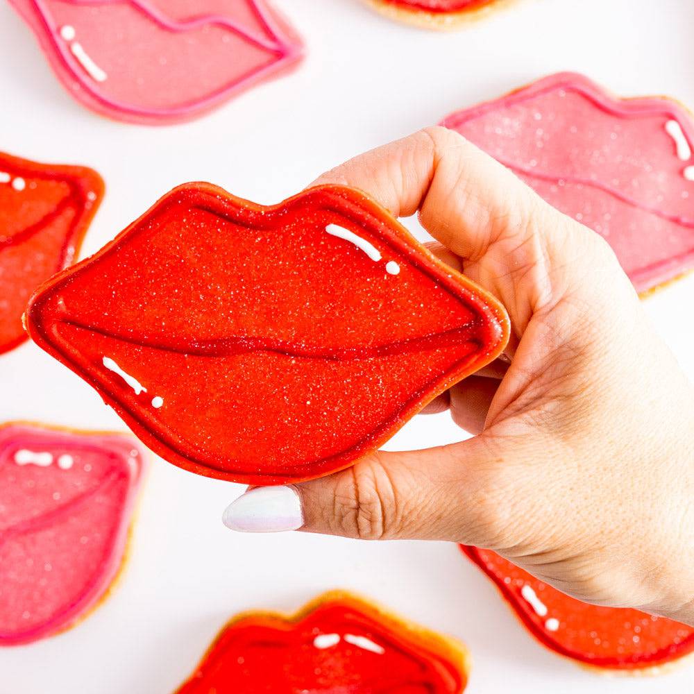 Glam Kiss Cookie Favors - Sweet E's Bake Shop