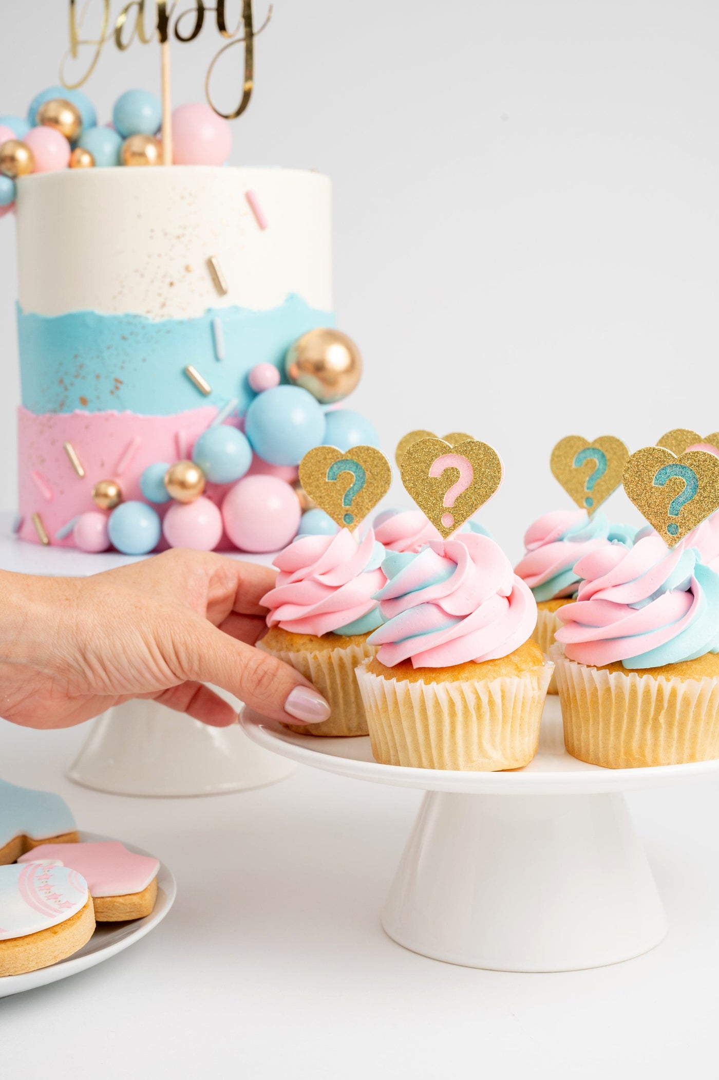 Gender Reveal Cupcakes - Sweet E's Bake Shop