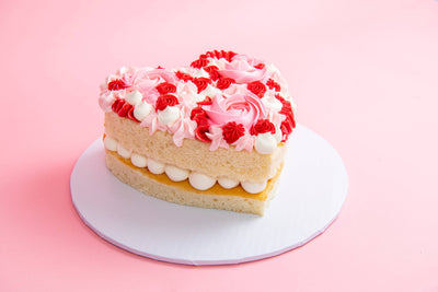 Heart Rosette Cake - Sweet E's Bake Shop