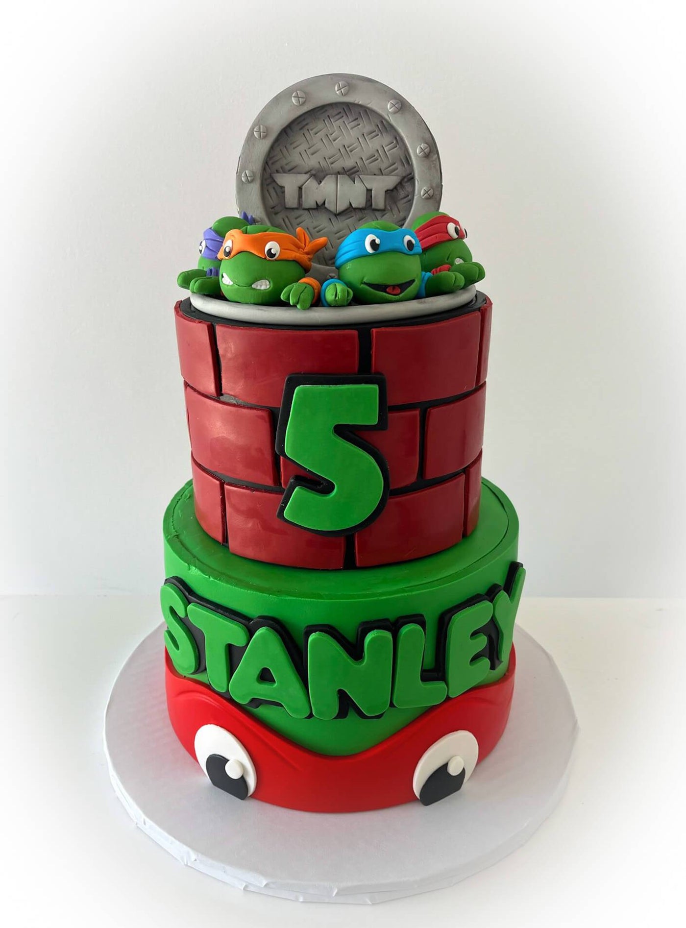 Teenage Mutant Ninja Turtles Tiered Cake - Sweet E's Bake Shop