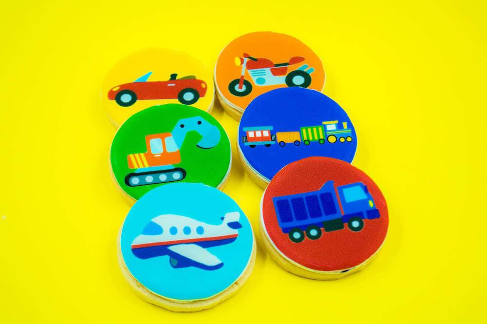 Transporation Image Cookies - Sweet E's Bake Shop