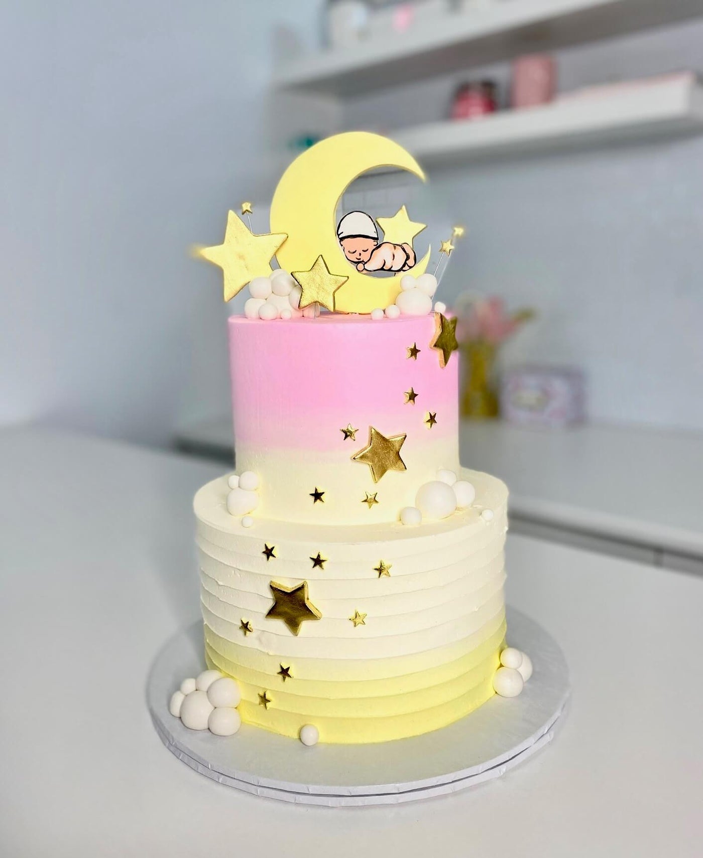 Twinkle Little Star Baby Cake - Sweet E's Bake Shop