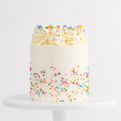 VEGAN Ultimate Confetti Birthday Cake - Sweet E's Bake Shop