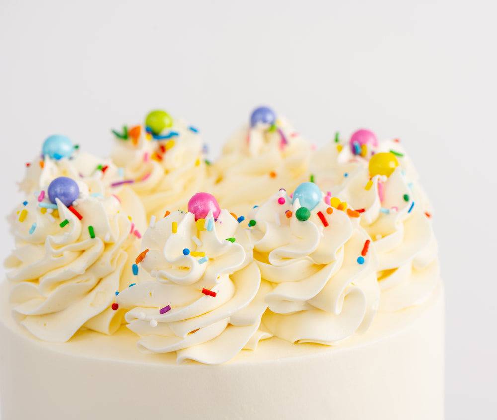 VEGAN Ultimate Confetti Birthday Cake - Sweet E's Bake Shop