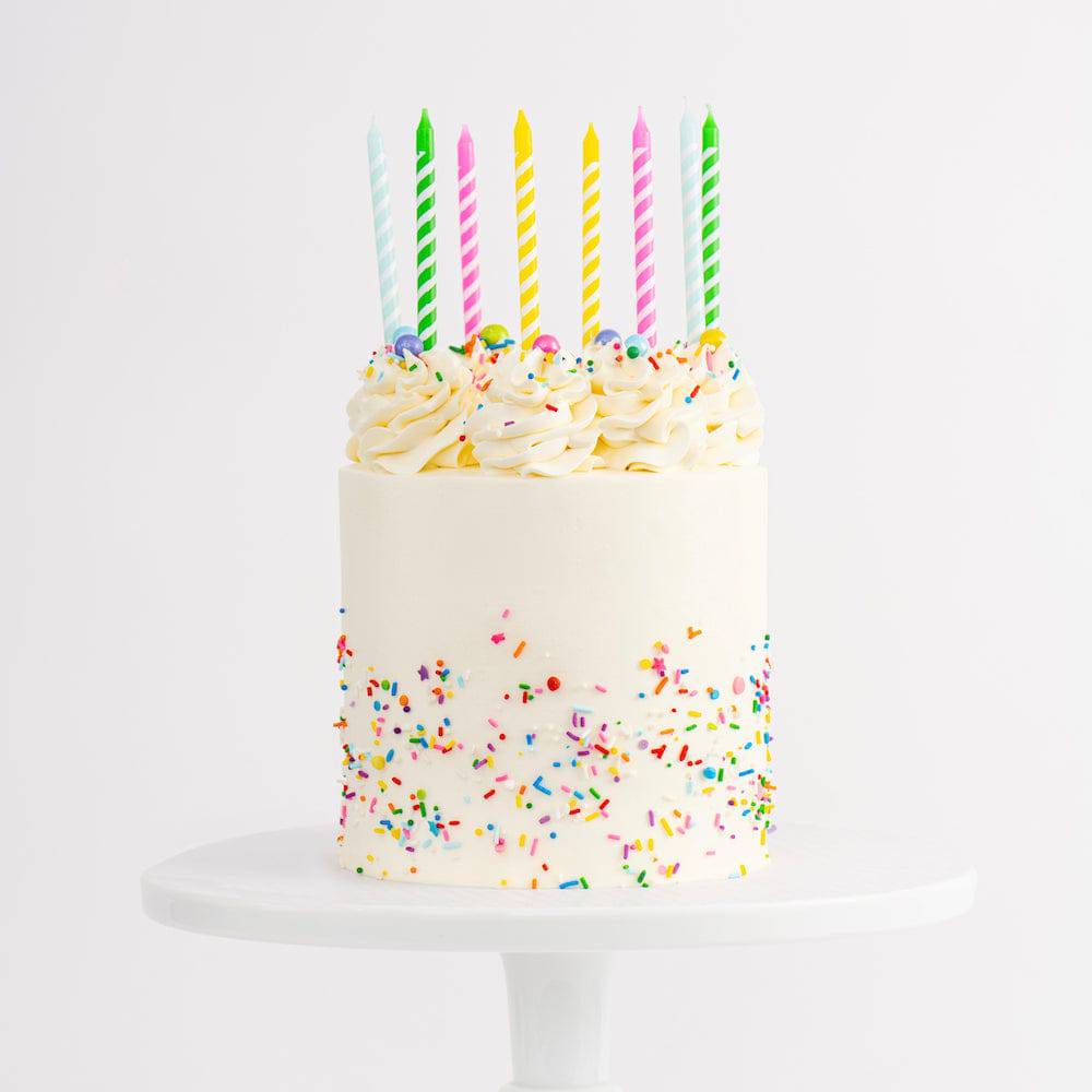 VEGAN Ultimate Confetti Birthday Cake - Sweet E's Bake Shop