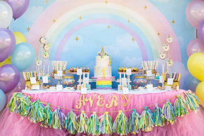 Unicorn Rainbow Birthday Table - Sweet E's Bake Shop