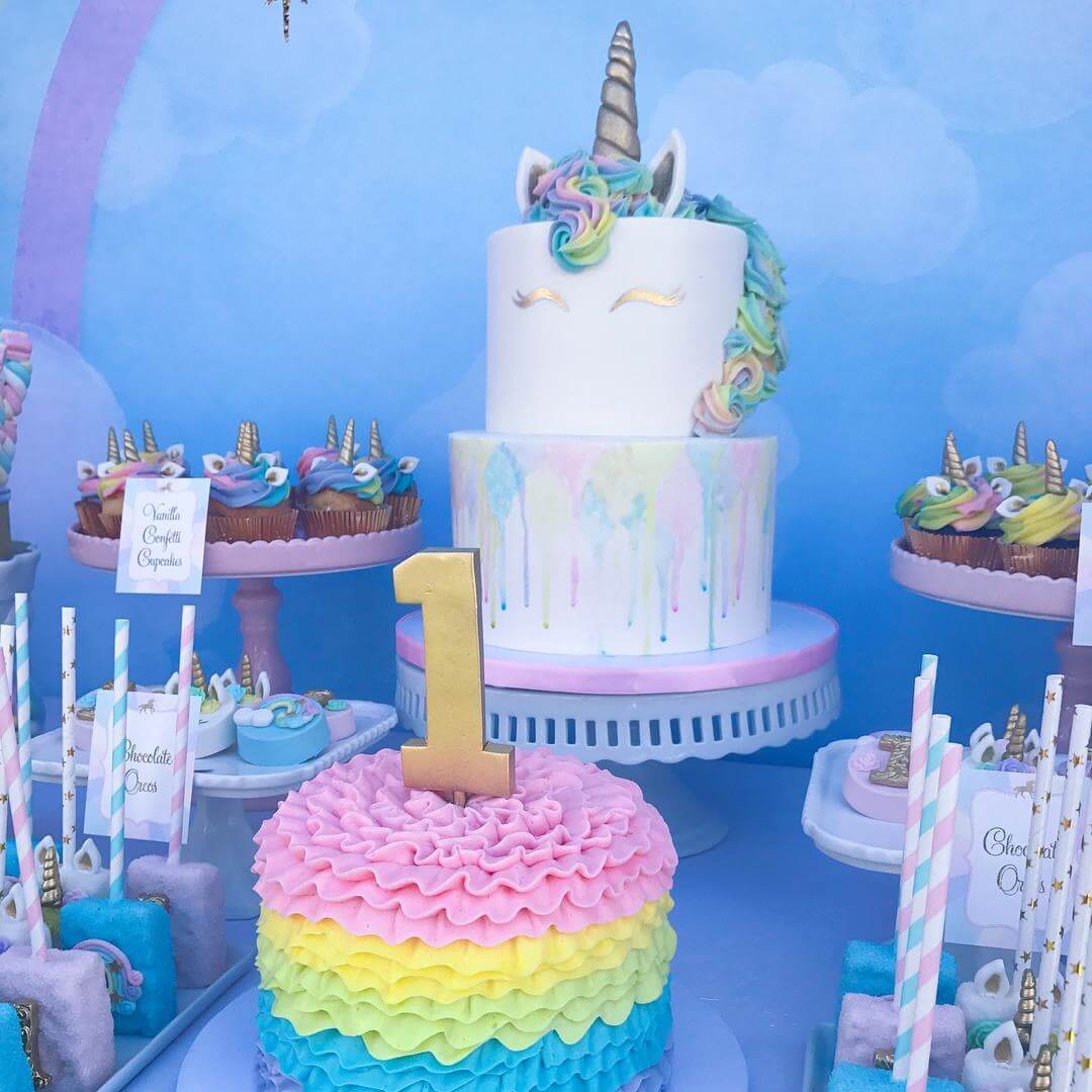 Unicorn Rainbow Cake - Sweet E's Bake Shop