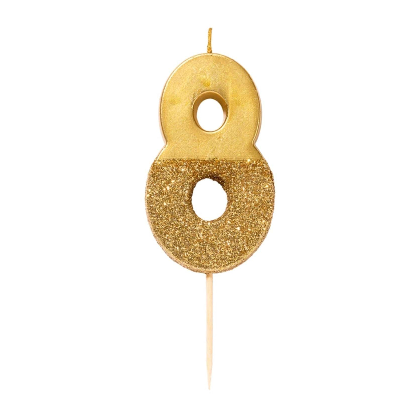Gold Glitter Number Candles - Sweet E's Bake Shop