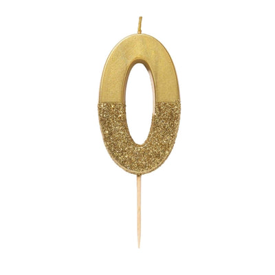 Gold Glitter Number Candles - Sweet E's Bake Shop