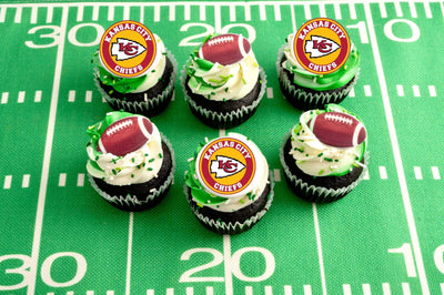 Kansas City Chiefs Football Cupcakes - Sweet E's Bake Shop