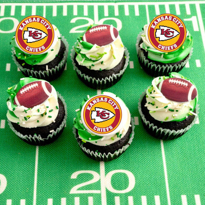 Kansas City Chiefs Football Cupcakes - Sweet E's Bake Shop