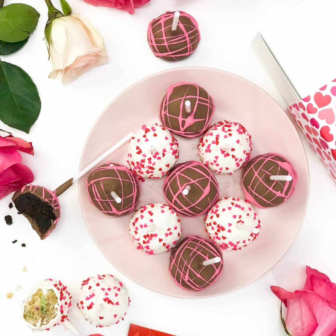 Valentine's Day Cake Pops - Sweet E's Bake Shop