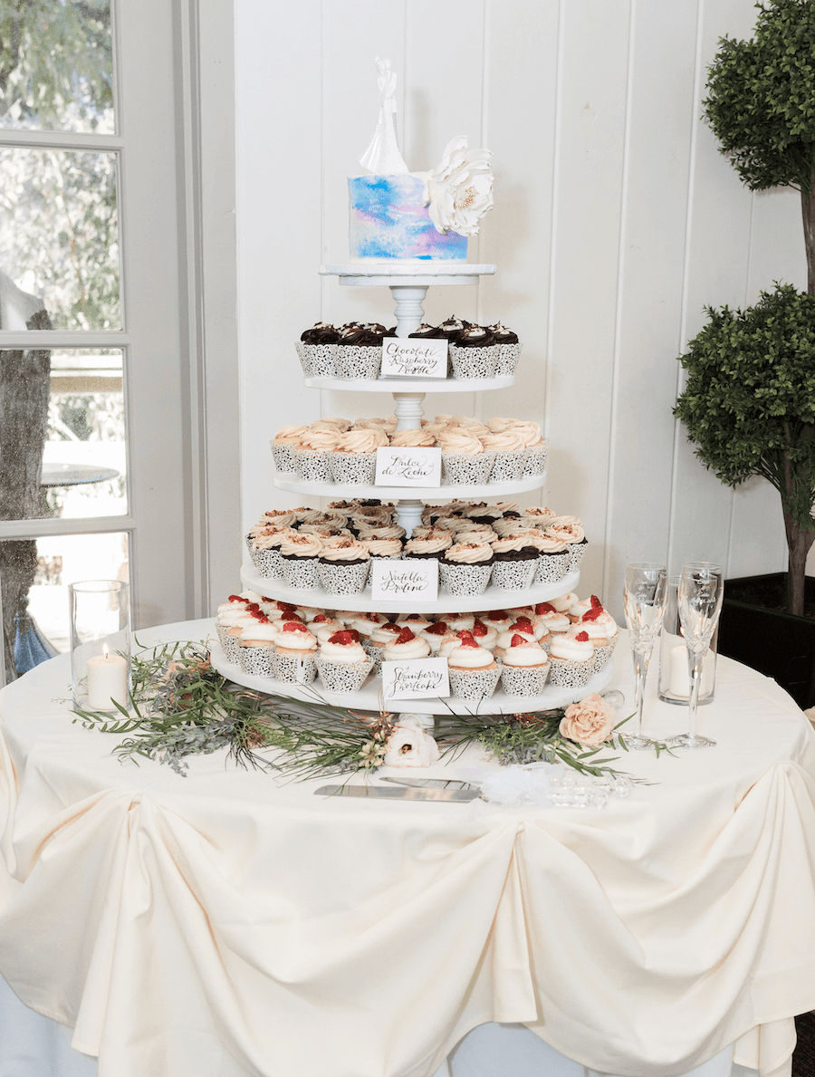 Wedding Cupcake Tower - Sweet E's Bake Shop
