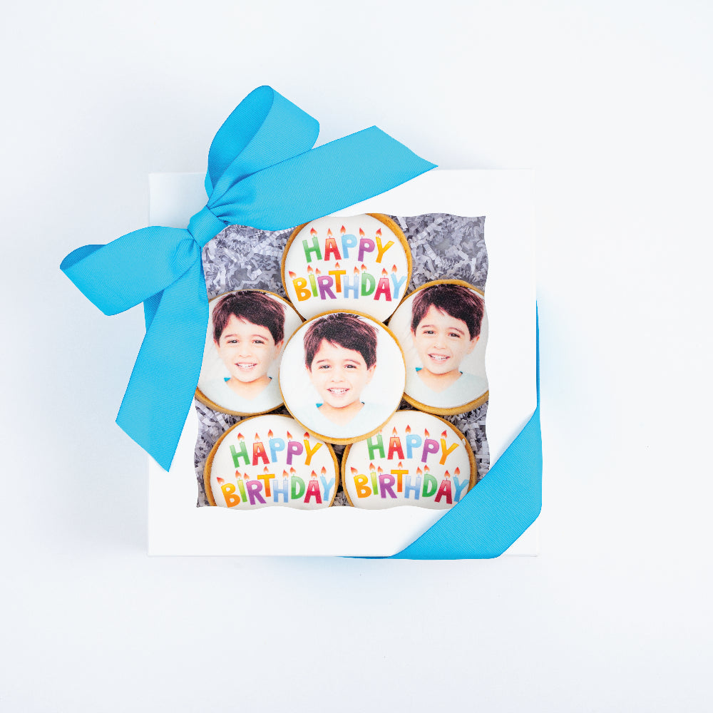 Birthday Boy Cookie Gift Box | Upload your Artwork - Sweet E's Bake Shop