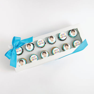 Birthday Boy Cupcakes Gift Box | Upload Your Artwork - Sweet E's Bake Shop