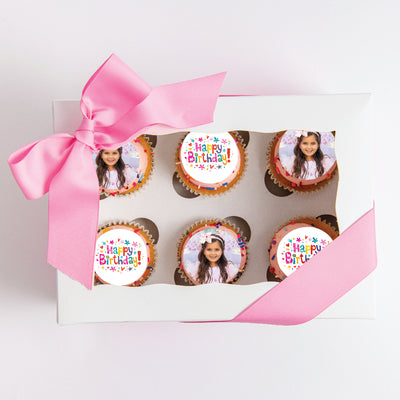 Birthday Girl Cupcakes Gift Box | Upload Your Artwork - Sweet E's Bake Shop