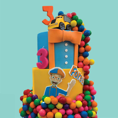 Blippi Gum Ball Cake - Sweet E's Bake Shop - The Cake Shop