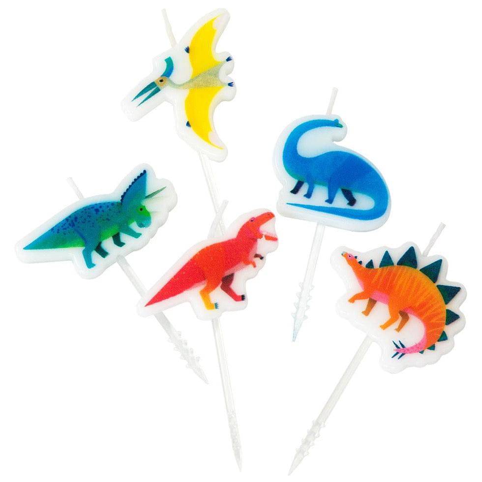 Dinosaur Candles | 5 Pack - Sweet E's Bake Shop