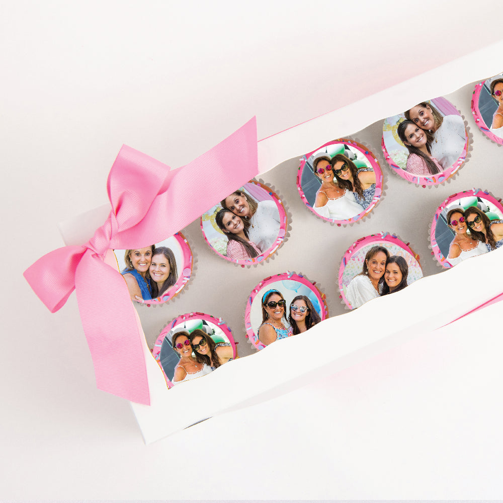Custom Photo Cupcake Gift Box | Upload Your Artwork - Sweet E's Bake Shop