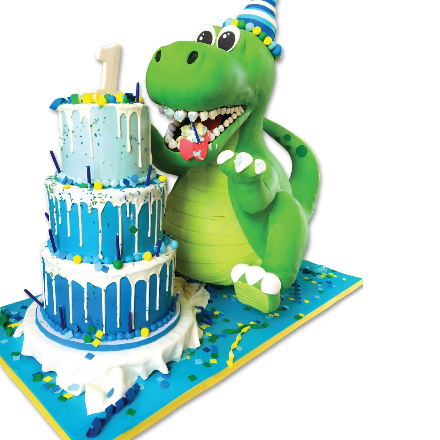 Dinosaur Birthday Cake - Sweet E's Bake Shop - The Cake Shop