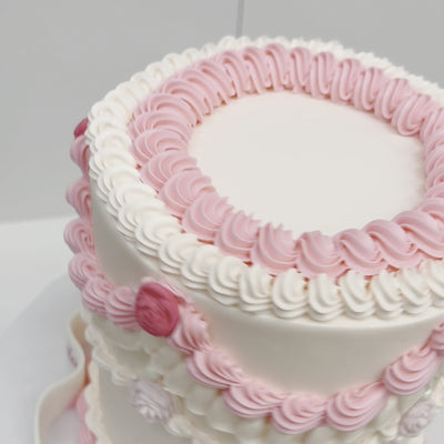 Sweet Pink Vintage Cake